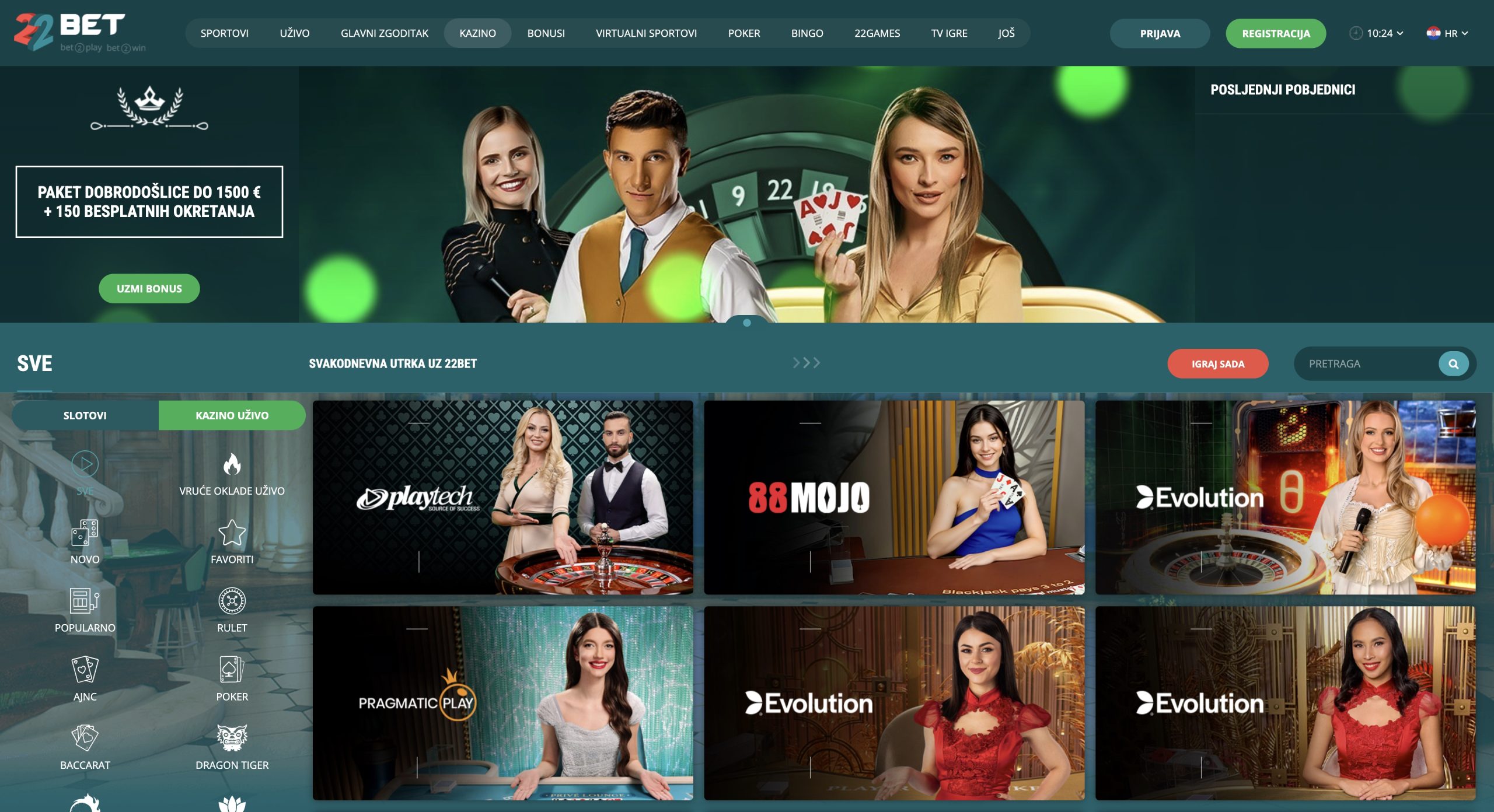 22Bet casina